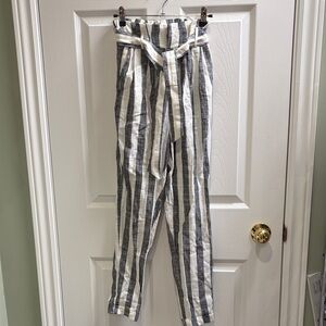 Bershka striped high waist trouser - xs